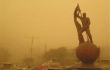  گرد و خاك در راه خوزستان