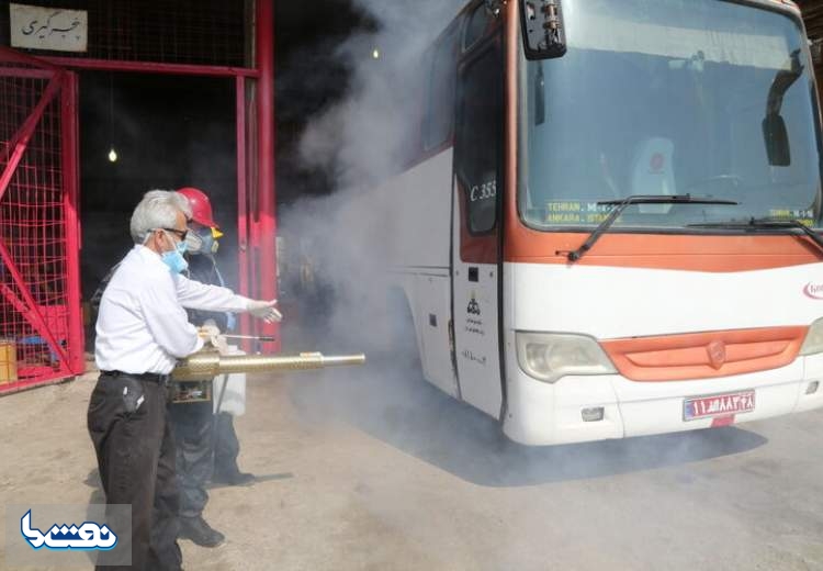 ضدعفونی ناوگان عمومی پایانه نفتی خارک