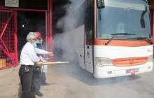 ضدعفونی ناوگان عمومی پایانه نفتی خارک