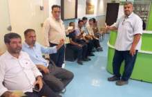 اهدای خون کارکنان پتروشیمی مروارید در بوشهر