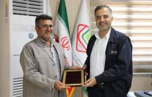 تقدیر فرمانده انتظامی شهرستان عسلویه از مخازن سبز پتروشیمی