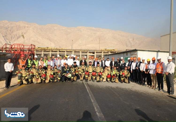 برگزاری مانور جلوگیری از نشت متانول در عسلویه